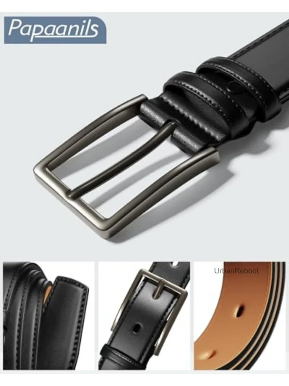 Genuine Leather Belt for Jeans & Suits, 1.38